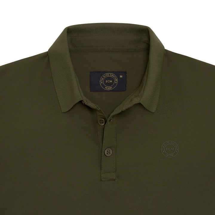 ECM Smart Fit Polo Shirt Olive Green